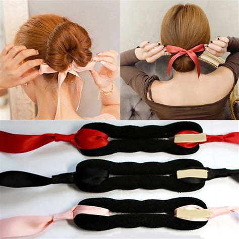 bun holder hair|bun maker hair accessory.